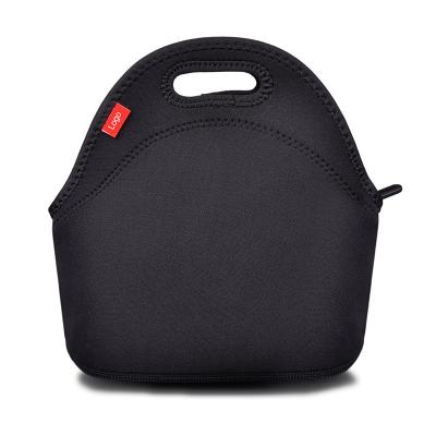 China Insulated Outdoor Cooler Reusable Washable Waterproof Thick Neoprene Travel Picnic Lunch Tote Bag With Zipper For Adults for sale