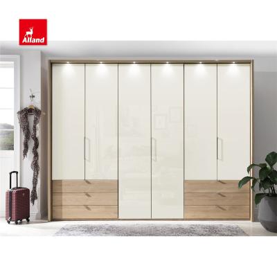 China EUROPEAN Style Wood Wardrobes Allandcabinets Lacquer Wood Cabinets Furniture With Solid Wood Drawers for sale