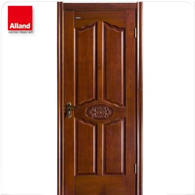 China Swing Single Swing Hinged Mahogany Solid Wood Interior Door For Home for sale