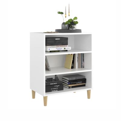 China Modern Storage Living Room Furniture White Book Display Stand White Cabinet for sale