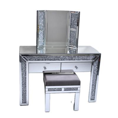 China Foldable Mirror Console Table Bedroom Dressing Table Furniture Vintage for sale