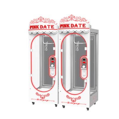 China Metal+acrylic+plastic Wholesale Customized Amusement Game Center Scissor Machine Skill Cutting Rope Prize Gift Coin Operated Vending Machine for sale