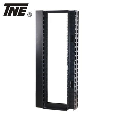 China Assembled Or Disassembled 42U Open Frame Server Rack With Cable Ring TNE Rack for sale