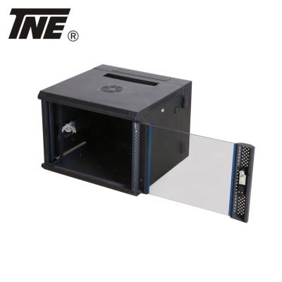 China Assembled Or Disassembled 6u 9u Wall Mounted Network Cabinet Telecom Metal Box With High Ventilation for sale