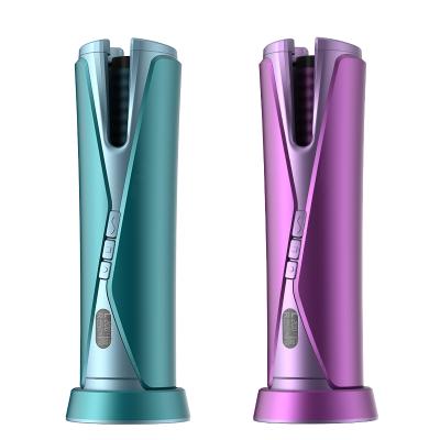 China Factory Ceramic Supply Customized Colors Curl Classic Curl Tong Portable Automatic Hair Curler Cordless for sale