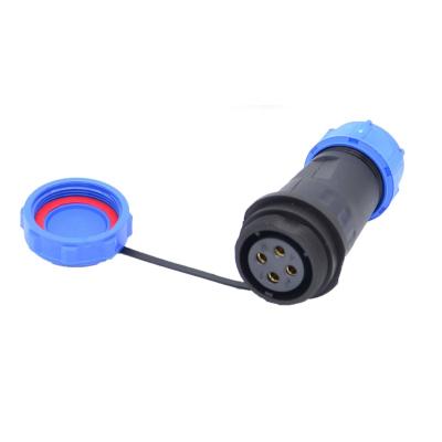 China Factory supply 2-12 poles SP13 SP21 aviation connector socket aviation connector flat gasket IP68 waterproof led/automative/power led connector for sale