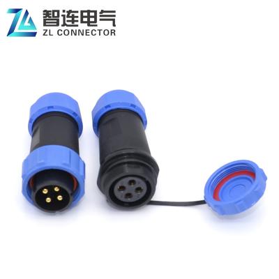 China Waterproof 2 led / automative socket / power 3 4 5 7 9 12 pin SP21 connector for sale