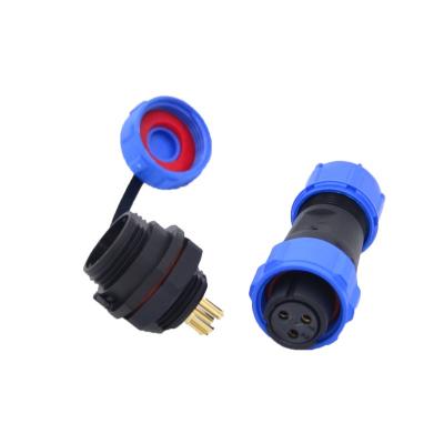 China Automative SP13 Waterproof Connector IP68 3 Pin SP1312 Female Plug And SP1310 Male Plug In Stock Waterproof Connector for sale