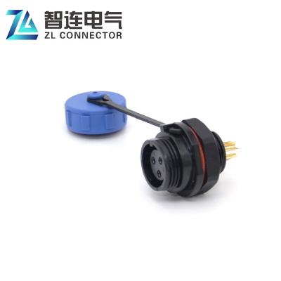 China Automative LED Screen 3 Pin SP13 Series Socket Connector Waterproof Plastic IP68 Circular Connector for sale