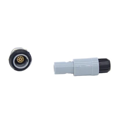 China Medicine/Power Corrosion Resistance Equivalent Black 1P/2P Series 304/304/319 Plug Multipole Straight Plastic Push Pull Circular Connector for sale