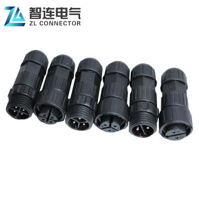 China Led Wire 2 3 4 5 6 7 8 9 10Pin Waterproof M16 IP67 Panel Mount Circular Connector for sale