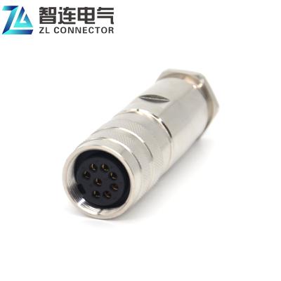 China M16 Automotive Miniature Cable Mount Connector 3 5 8 Series Pole Socket Amphenol Replacement C091A for sale