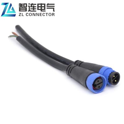 China Automotive / Male Led / Automation Electrical Wire M15 M15 Connector Ip66 To Female Waterproof Cable 2pin 3pin 4pin Conector M15 For Led Outdoor Lighting for sale