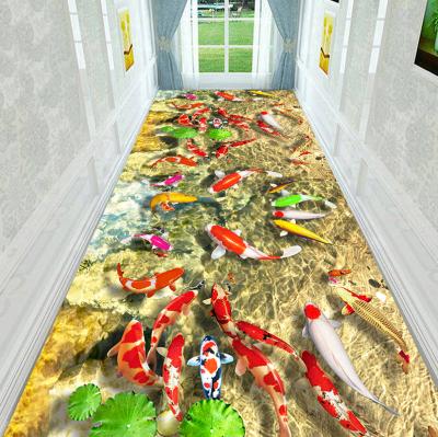 China Luxury 100% polyester hallway rug washable with lots of pattern and can be customized and drop shipping for sale