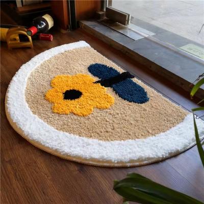 China Washable Drop Shipping Rug Polypropylene Fiber Blanket Front Door Mat Kids Anti-Slip Prayer Mat for sale