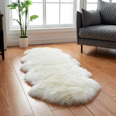 China Factory Outlet Factory Outlet Sheepskin Rug Washable Faux Fur Blanket Fluffy Faux Fur Blanket Rug for sale