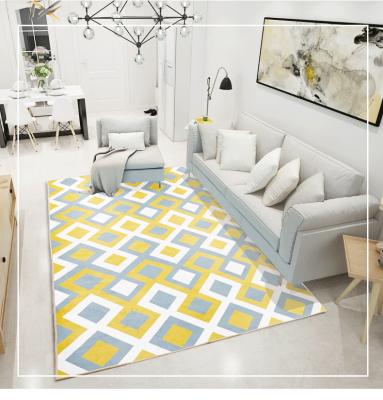 China Stylish And Luxury Decor Carpet Living Room Design Print Anti-Slip Floor Mat Anti-Slip Carpet for sale