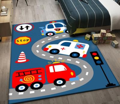 China Hot Sale Factory Price Cheap Play Blanket 3d Printed Custom Kids Education Modern Design Mat for sale