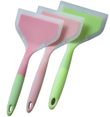 China Hand Viable High Quality Silicone Pancake Turner Non Stick Silicone Turner Medium Fried Egg Shovel for sale