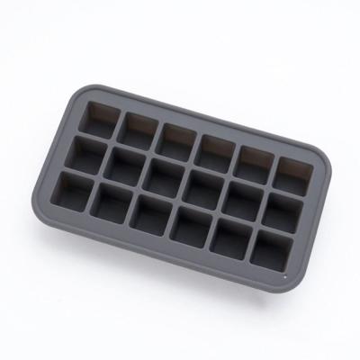 China Viable Colorful 18 Cavity Ice Cube Tray Silicone Ice Maker Mold Easy Release for sale