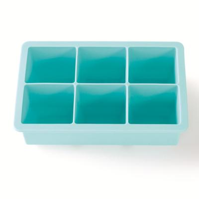 China Large Viable Silicone Ice Cube Trays Ice Cream Ball Maker With Lids Square Sphere Ice Cube Molds for sale