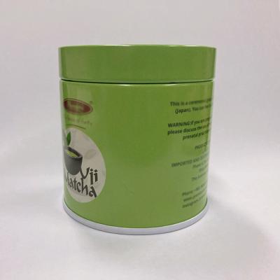 China Fine Food Grade Customized 65*68mm Spice Coffee Tea Storage Metal Box Matcha Packaging Tin for sale