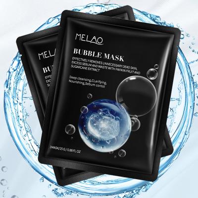 China Moisturizer Sheet Natural Organic Facial Mask Deep Pore Cleansing Blackhead Remove Skin Off Black Charcoal Bubble Mask for sale