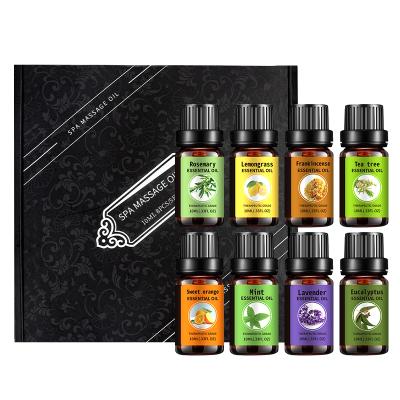 China Essential Skin Revitalizer High Quality 100% Pure Organic Essential Oil Moisturizing Skin Relax Body Massage Oil Set For Spa for sale