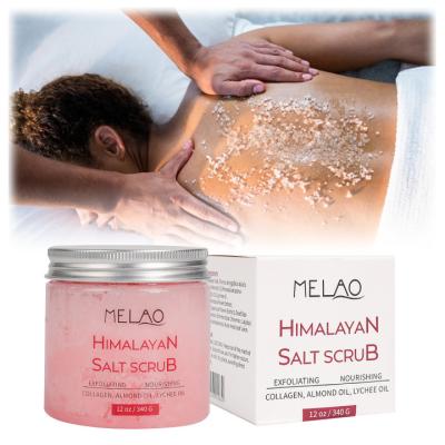 China Himalaya Exfoliator Bodyscrub Private Label Exfoliating Whitening Natural Body Scrub Himalayan Pink Salt Scrub For Face Body Spa for sale