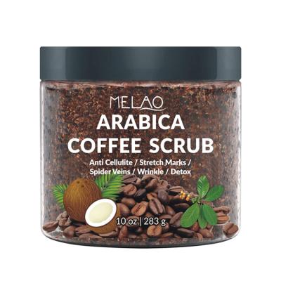 China Manufacturer Wholesale Private Label Exfoliator 2021 Skin Whitening Natural Organic Arabica Coffee Scrub Vegan Sugar Coffee Body Scrub for sale