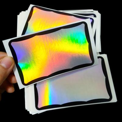 China Custom Waterproof Holographic Vinyl Graffiti Hologram Eggshell Stickers for sale