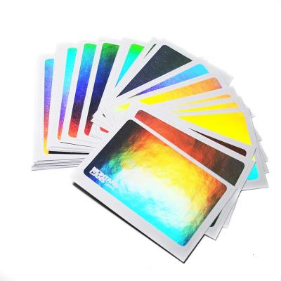 China Waterproof Ordinary Destructible Vinyl Graffiti Hologram Eggshell Adhesive Sticker for sale