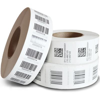 China China OEM Waterproof Custom Printing Roll Barcode Shipping Label Waterproof Self Adhesive Paper Sticker for sale