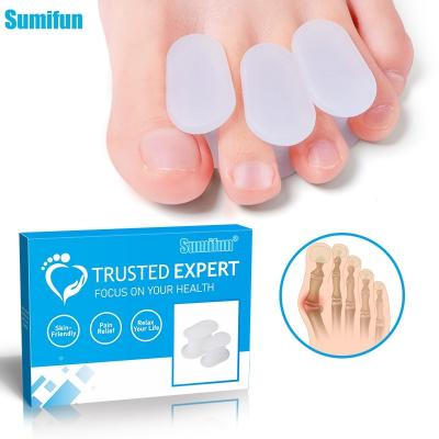 China Toe Best Selling White Toe Separator Thumb Sleeve Feet Bunion Corns Toes Separator Foot Care Spots OEM ODM for sale