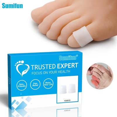 China Toe Best Selling White Toe Protector Thumb Sleeve Feet Bunion Corns Toes Separator Foot Care Spots OEM ODM for sale