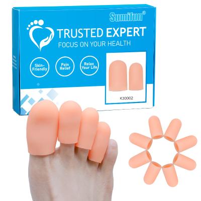 China Toe Best Selling Silicone Gel Toe Protector Thumb Sleeve Feet Bunion Corns Toes Separator Foot Care Spots OEM ODM for sale