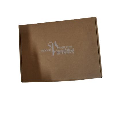 China Disposable Recyclable Custom Design Corrugated Kraft Paper Tissue Packaging Box for sale