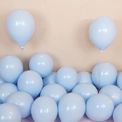 China Gift Toy Pastel Blue Balloons 12 Inch 50pcs Latex Party Balloons Baby Shower Helium Birthday Blue Balloon for sale