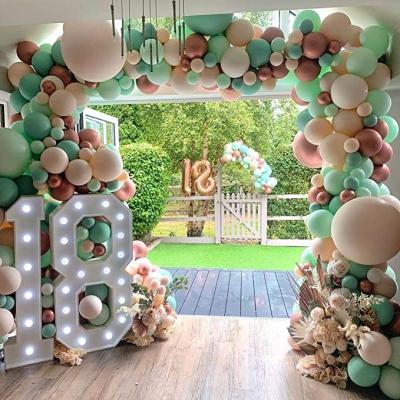 China Gift Toy Pastel Mint Balloons 12 Inch 50pcs Latex Party Balloons Baby Shower Helium Green Birthday Balloon for sale