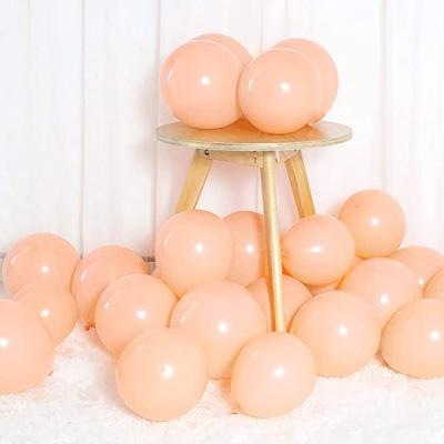 China Gift Toy Pastel Orange Balloons 12 Inch 50pcs Latex Party Balloons Baby Shower Helium Blush Birthday Balloon for sale