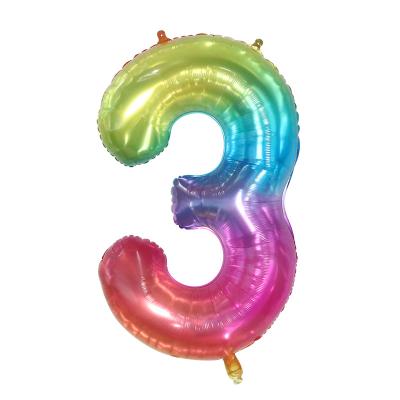 China Foil Hot 2021 Amazon Candy Number Foil Balloons Birthday Digit Number Balloons Adult Kids Happy Birthday Party Balloons Decor for sale