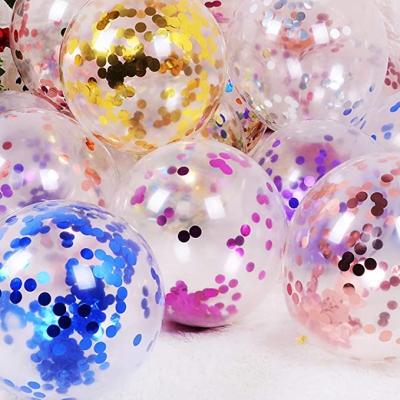 China Gift Toy Party Balloons 12inch Latex Confetti Balloons Birthday Balloons Party Decoration Wedding Baby Shower Christmas Party for sale