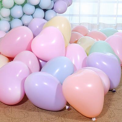 China Gift Toy 10/12inch Heart Latex Balloon Matt Colors Balloons Birthday Bparty Decor Wedding Decoration Air Balloons for sale