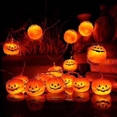 China Party Decoration Halloween String Lights LED Pumpkin Candle Lights Holiday Lights For Outdoor Decor for sale