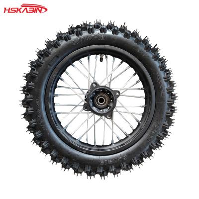 China Popular Offroad Motorcycle 1.85X12 Inch Wheel Hub 80/100-12 Inch Tire Assembly for sale