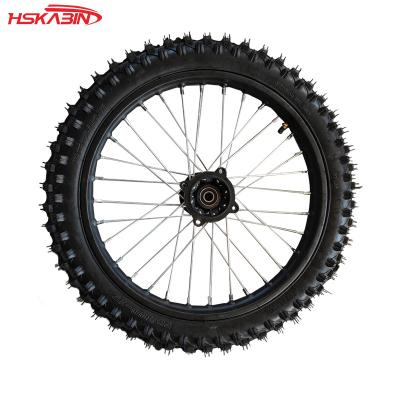 China Cross Country Popular Motorcycle 17 Inch Wheel 70/100-17-Inch Tire And Iron 1.60X17 Hub Tire Assembly for sale