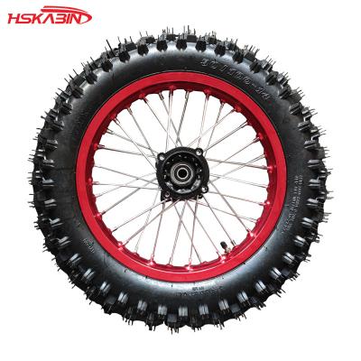 China Popular Motorcycle 90/100-14 And 70/100-17 Tire Offroad Wheels With 14 Inch 17 Inch Aluminum Alloy Wheels for sale