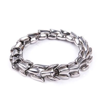 China European and American punk fashion keel stainless steel creative dominant bracelet for sale