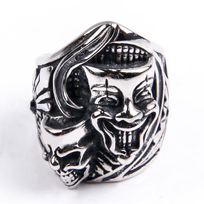 China Stainless Steel Punk Ring For Women Mens Jewelry CLASSIC Punk Personalized Mens Vintage Rings Hitter Hiphop Punk Rings for sale