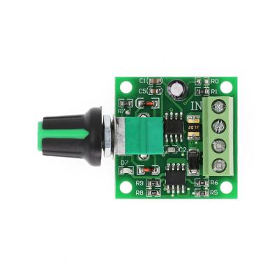 China DC motor speed regulation Mini PWM Low Voltage DC Motor Governor DC 1.8V 3V 5V 12V 2A 1803BK Adjustable Driver Switch with Speed Control Knob for sale